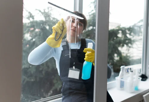 Nettoyage de vitres intérieures et extérieures aux Essards-Taignevaux